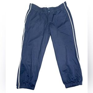 Teamwork Softball Pant Navi & white Size Medium adults NWOT